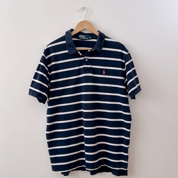 Polo by Ralph Lauren Men’s Shirt XL Blue Stripes Casual - Picture 1 of 8